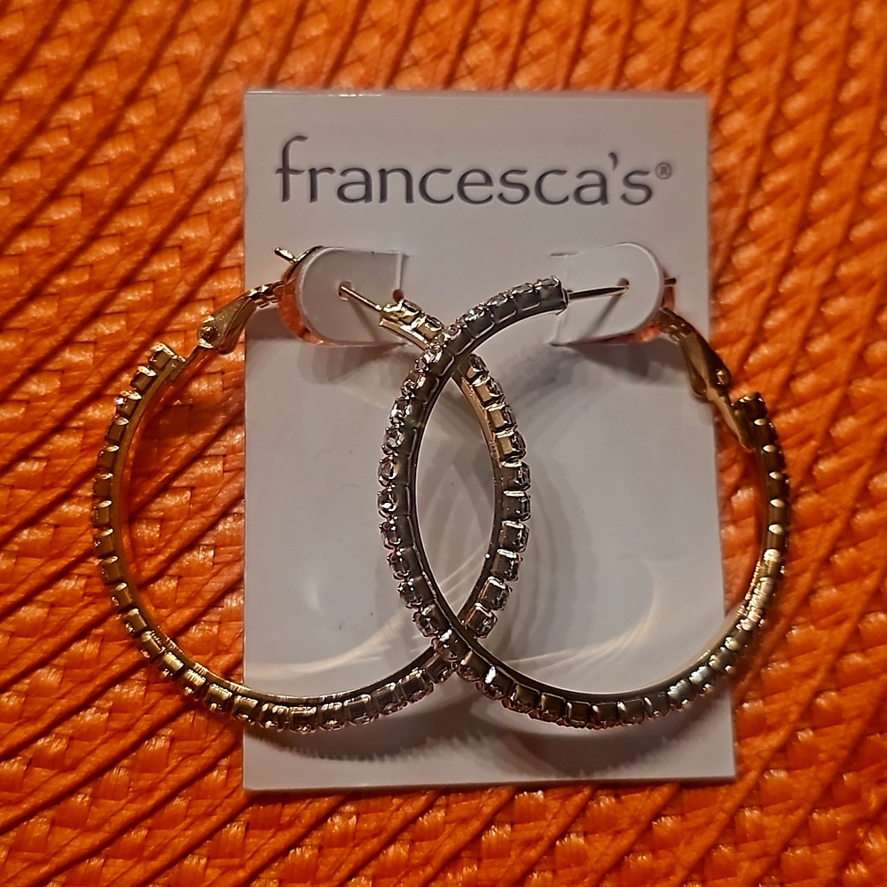Gold hoop earrings